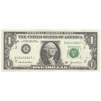 اسکناس 1 دلار 2003 جمهوری فدرال - B (نیویورک) - تک - AU50 - آمریکا