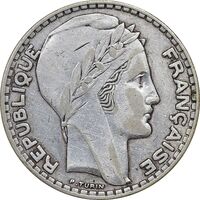 سکه 20 فرانک 1934 جمهوری سوم - EF45 - فرانسه