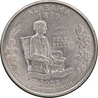سکه کوارتر دلار 2003P ایالتی آلاباما - MS61 - آمریکا
