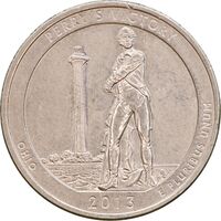 سکه کوارتر دلار 2013P یادبود پیروزی پری - MS61 - آمریکا