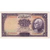 اسکناس 10 ریال پشت لاتین 1315 - تک - VF35 - رضا شاه