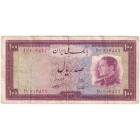 اسکناس 100 ریال 1333 - تک - VF30 - محمد رضا شاه