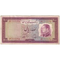 اسکناس 100 ریال 1333 - تک - VF30 - محمد رضا شاه