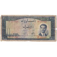 اسکناس 200 ریال 1330 - تک - F15 - محمد رضا شاه