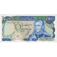 اسکناس 200 ریال (انصاری - مهران) شهیاد آریامهر - تک - AU50 - محمد رضا شاه