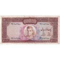 اسکناس 1000 ریال (آموزگار - فرمان فرماییان) - تک - EF40 - محمد رضا شاه