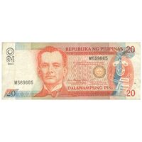اسکناس 20 پزو 2003 جمهوری - تک - VF30 - فیلیپین