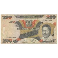 اسکناس 200 شیلینگ بدون تاریخ (1986-1987) جمهوری - CDM, CN - تک - VF30 - تانزانیا