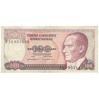 اسکناس 100 لیره بدون تاریخ (1984) جمهوری - YC₂, ZY - تک - VF30 - ترکیه