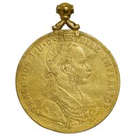 سکه طلا 4 دوکات 1873 فرانتس یوزف یکم - EF - اتریش
