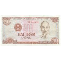 اسکناس 200 دانگ 1987 جمهوری سوسیالیستی - تک - AU50 - ویتنام