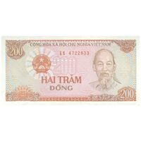 اسکناس 200 دانگ 1987 جمهوری سوسیالیستی - تک - UNC64 - ویتنام