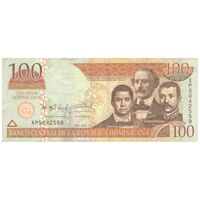 اسکناس 100 پزو 2011 جمهوری چهارم - تک - EF40 - دومینیکا
