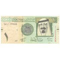 اسکناس 1 ریال 2009 عبدالله بن عبدالعزیز آل سعود - تک - EF40 - عربستان سعودی