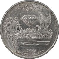 سکه کوارتر دلار 2003P ایالتی آرکانزاس - AU58 - آمریکا
