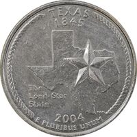 سکه کوارتر دلار 2004P ایالتی تگزاس - EF45 - آمریکا