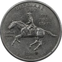 سکه کوارتر دلار 1999D ایالتی - دلاویر - AU55 - آمریکا