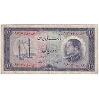 اسکناس 10 ریال 1333 - تک - VF25 - محمد رضا شاه