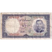 اسکناس 10 ریال 1337 - تک - VF30 - محمد رضا شاه