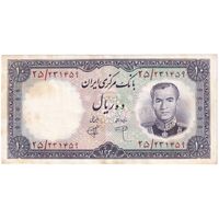 اسکناس 10 ریال 1340 - تک - AU55 - محمد رضا شاه