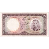 اسکناس 20 ریال 1340 - تک - UNC60 - محمد رضا شاه