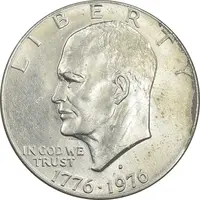 سکه یک دلار 1976D جشن دویست سالگی آمریکا - MS61 - آمریکا
