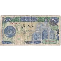 اسکناس 200 ریال (اردلان - مولوی) بدون فیلیگران - تک - VF25 - جمهوری اسلامی