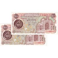 اسکناس 1000 ریال (اردلان - مولوی) سورشارژ قهوه ای - جفت - UNC62 - جمهوری اسلامی