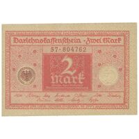اسکناس 2 مارک 1920 جمهوری وایمار - تک - UNC63 - آلمان