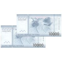 اسکناس 10000 پزو 2020 جمهوری - جفت - UNC64 - شیلی