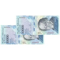 اسکناس 10000 بولیوار 2017 جمهوری بولیواری - جفت - UNC63 - ونزوئلا