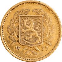 سکه 20 مارک 1937 جمهوری - EF45 - فنلاند