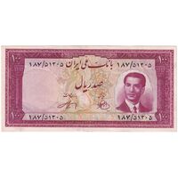 اسکناس 100 ریال کراواتی 1330 - تک - AU55 - محمد رضا شاه