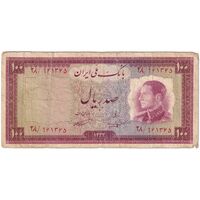 اسکناس 100 ریال 1333 - تک - VF20 - محمد رضا شاه
