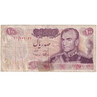 اسکناس 100 ریال 1350 - تک - VF25 - محمد رضا شاه
