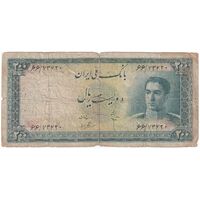 اسکناس 200 ریال سری سوم - تک - VG - محمد رضا شاه