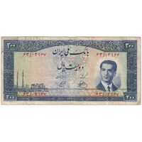 اسکناس 200 ریال 1330 - تک - VF25 - محمد رضا شاه