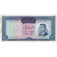 اسکناس 200 ریال (بهنیا - سمیعی) - تک - VF35 - محمد رضا شاه