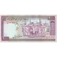 اسکناس 2000 ریال (محمدخان - عادلی) - تک - AU55 - جمهوری اسلامی