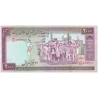 اسکناس 2000 ریال (محمدخان - عادلی) - جایگزین - تک - UNC60 - جمهوری اسلامی