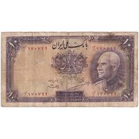 اسکناس 10 ریال پشت فارسی 1317 - مهر نامشخص - تک - VF25 - رضا شاه