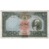 اسکناس 1000 ریال شماره لاتین - VF25 - رضا شاه