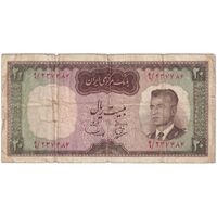 اسکناس 20 ریال (بهنیا - سمیعی) - تک - VF20 - محمد رضا شاه