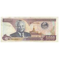 اسکناس 5000 کیپ 1997 جمهوری دموکراتیک خلق - نشان ملی قدیمی - تک - VF30 - لائوس