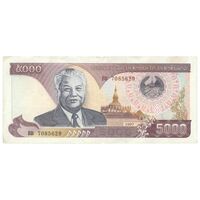 اسکناس 5000 کیپ 1997 جمهوری دموکراتیک خلق - نشان ملی قدیمی - تک - AU55 - لائوس