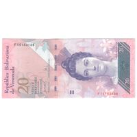 اسکناس 20 بولیوار 2007 جمهوری بولیواری - تک - UNC64 - ونزوئلا