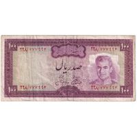 اسکناس 100 ریال (آموزگار - جهانشاهی) - تک - VF30 - محمد رضا شاه