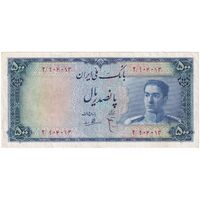 اسکناس 500 ریال سری سوم - تک - VF35 - محمد رضا شاه