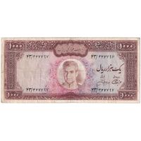 اسکناس 1000 ریال (آموزگار - جهانشاهی) - تک - VF35 - محمد رضا شاه