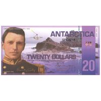 اسکناس 20 دلار 2008 دفتر مبادلات خارجی قطب جنوب - پوینت وایلد - تک - UNC65 - جنوبگان (قطب جنوب)